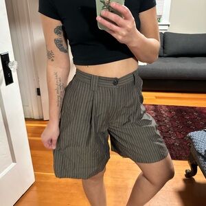 Maryam Nassir Zadeh Pinstriped Lulu Short